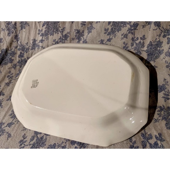 T. S. & T. Taylor Smith and Taylor Paramount Ivory Serving Platter - Picture 9 of 9